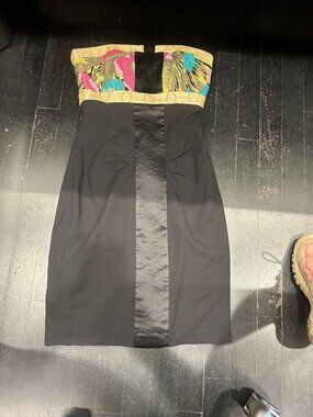 Vintage Nicole Miller Strapless  Cocktail Dress